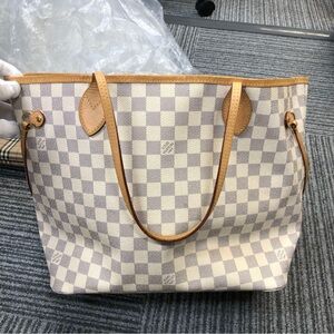 Louis Vuitton neverfull mm in Damien Azure